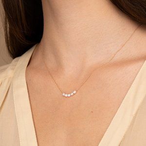 Organic Pearl Bead Necklace